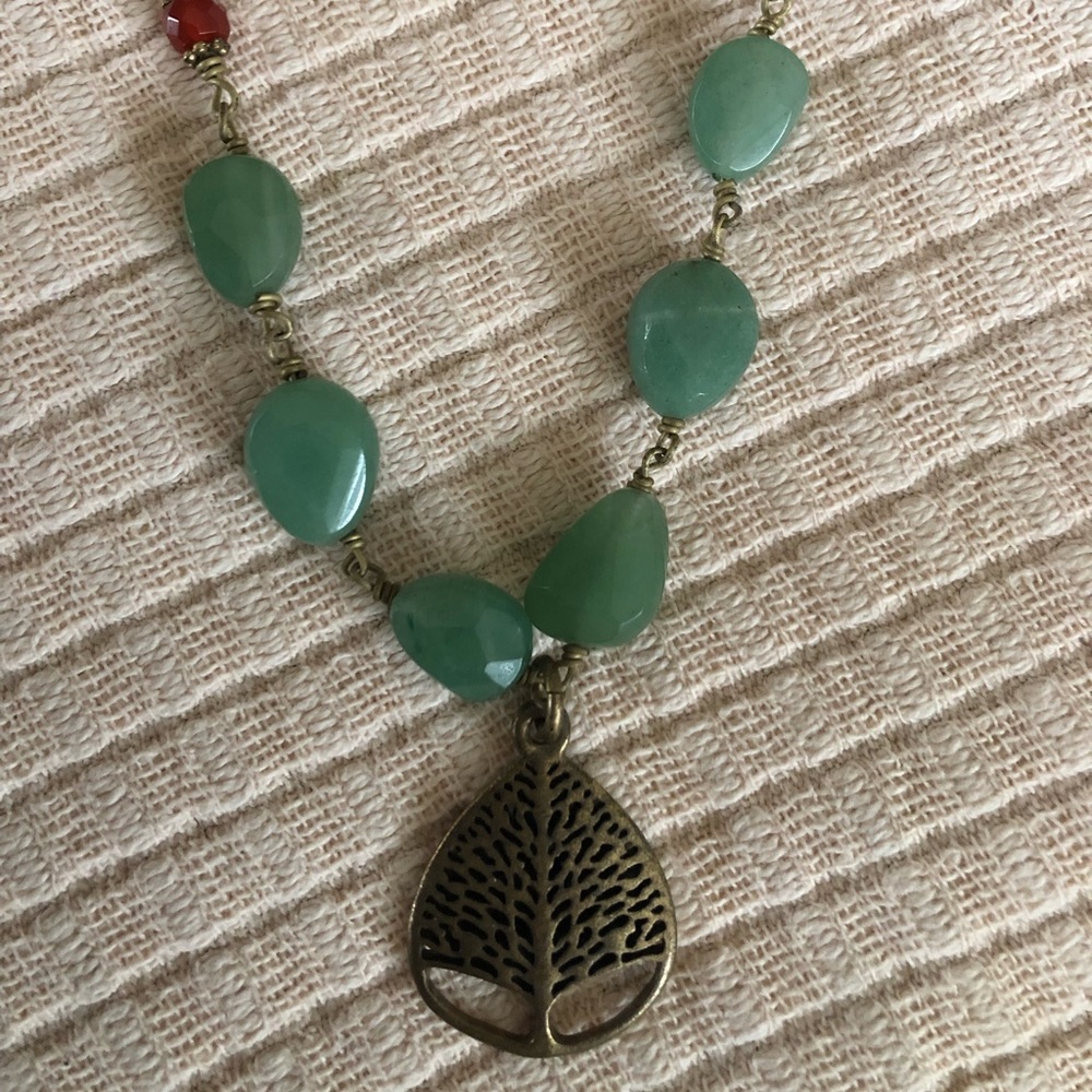 🎉SALE!!🎉Lucky Brand Gold Tone Tree and Stone Look Necklace
